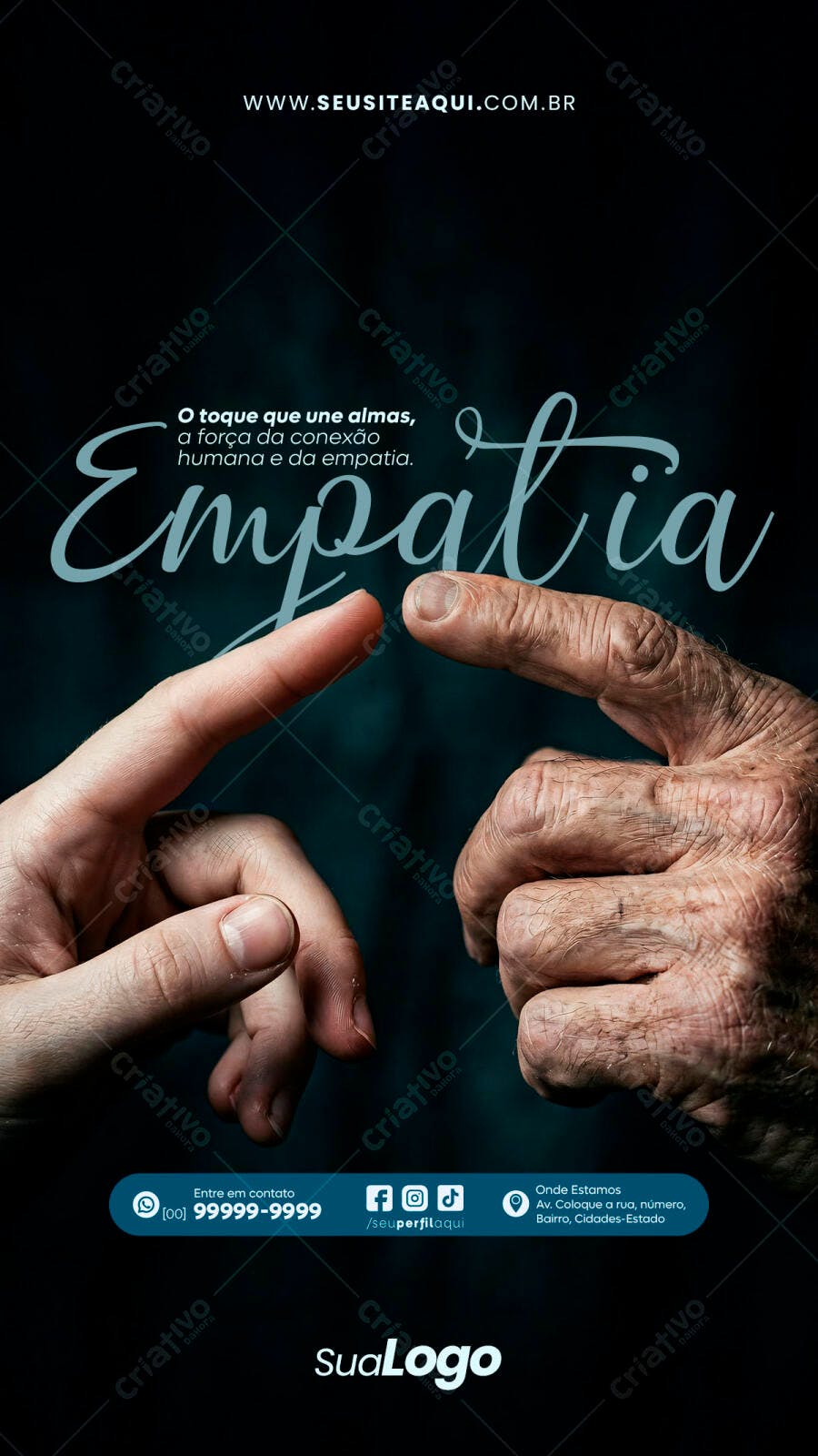 Story Instagram Empatia Conexão Humana PSD Editável