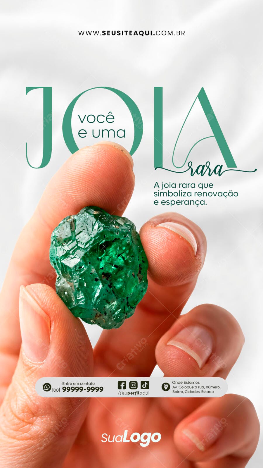 Story Instagram Joalheria Joia Rara PSD Editável