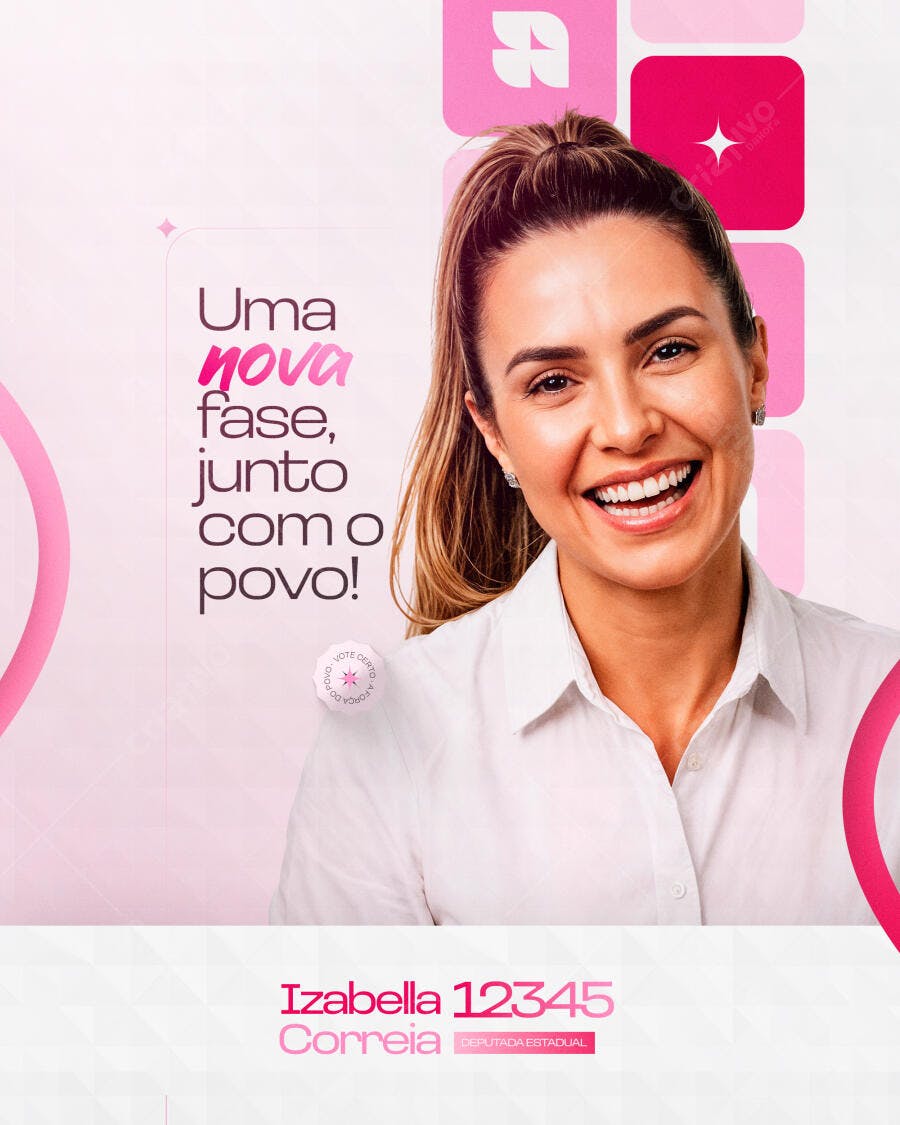 Post Campanha Política Eleitoral PSD Editável
