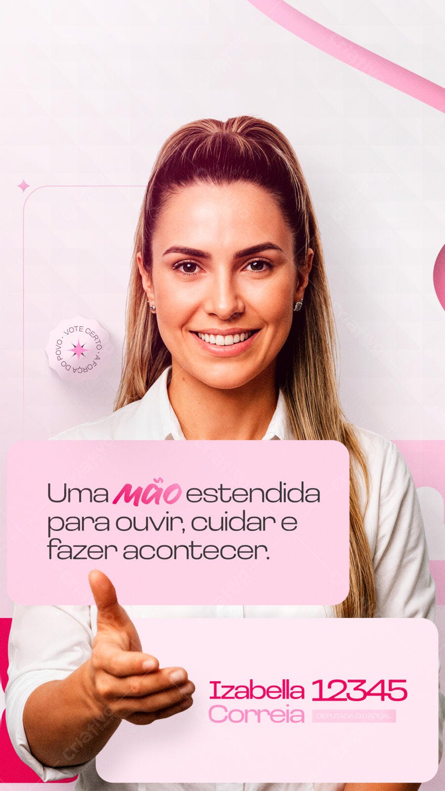 Post Instagram Campanha Política Eleições PSD Editável