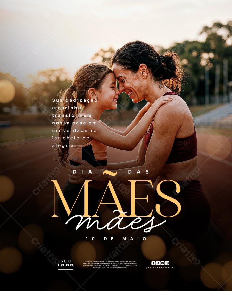 Post Instagram Dia das Mães 10 de Maio PSD Editável
