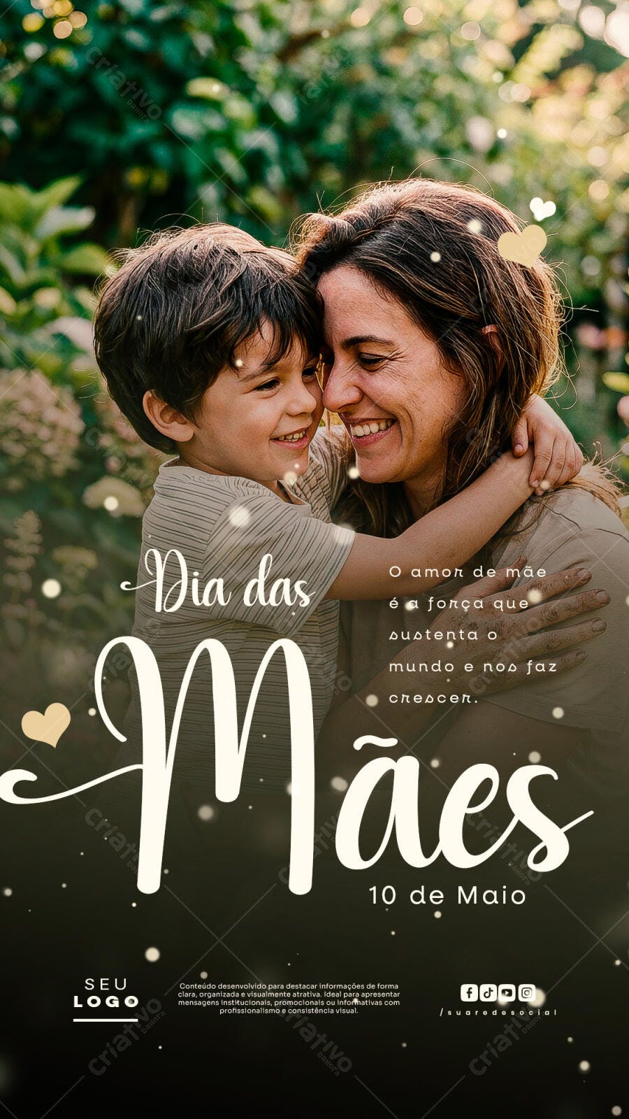 Story Dia das Mães Maio Família PSD Editável