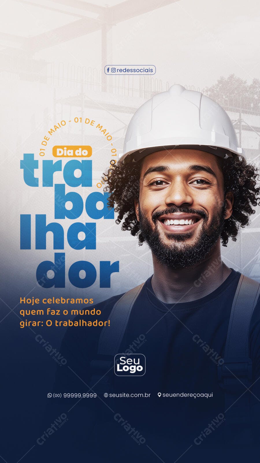 Story Dia do Trabalhador 01 de Maio PSD Editável