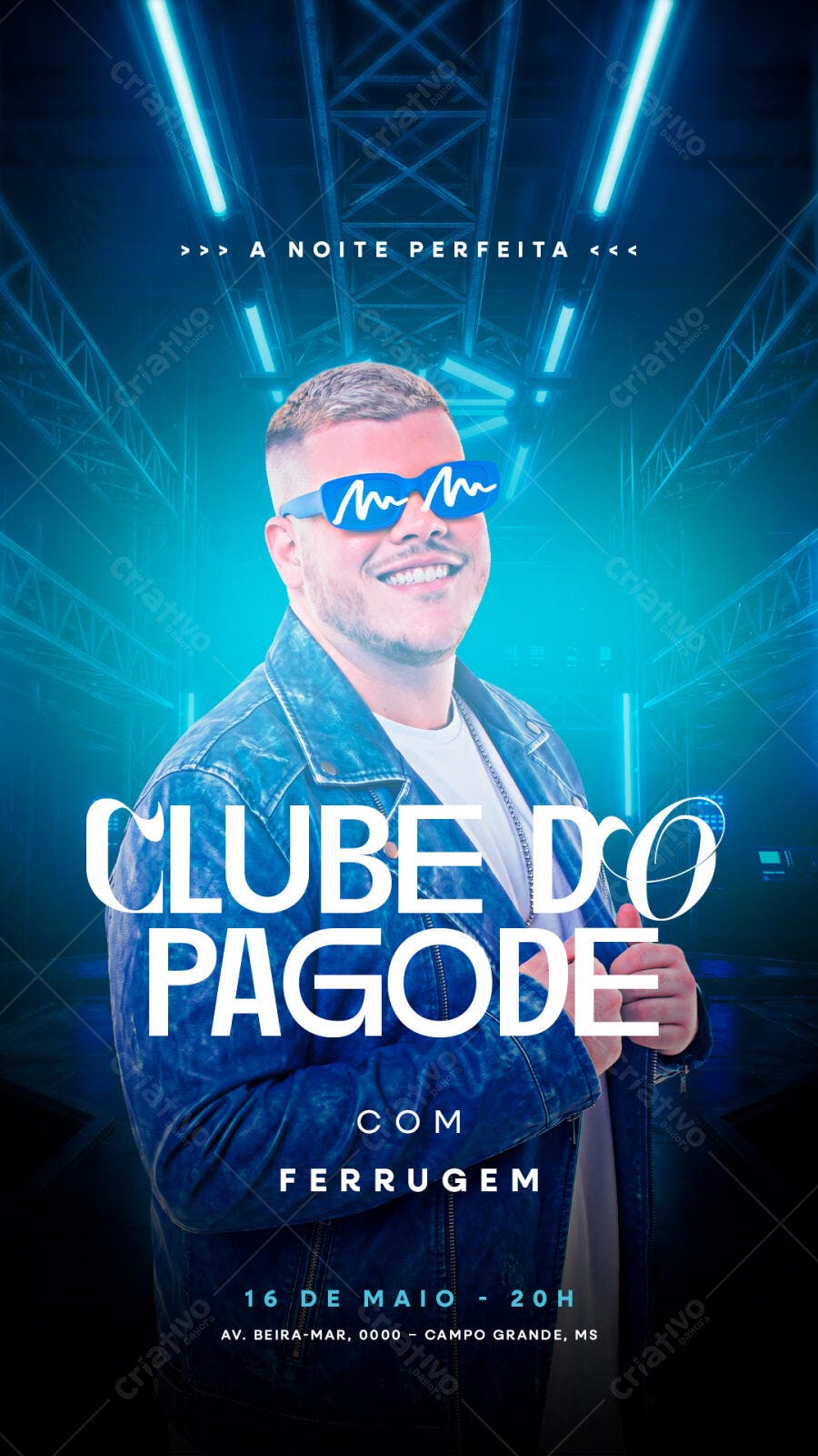 Story Instagram Pagode Show Ferrugem PSD Editável