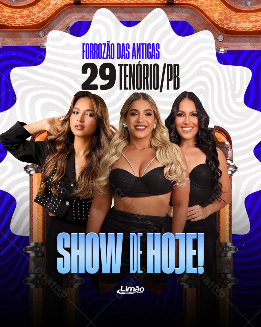 Flyer Forrozão Das Antigas Evento Musical PSD Editável