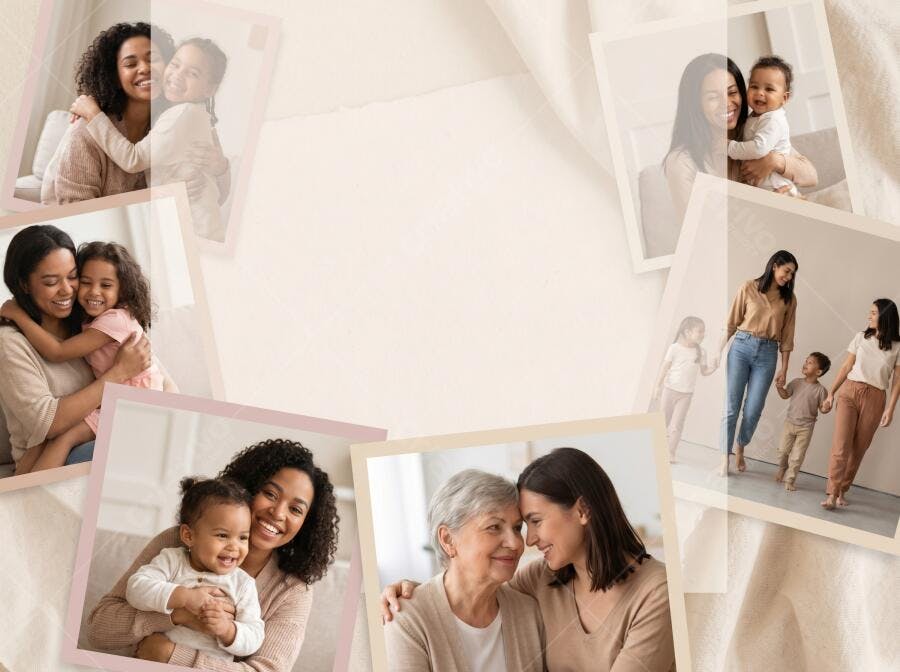 Foto Família Mulheres Negras Gerações Diferentes Mães e Filhas