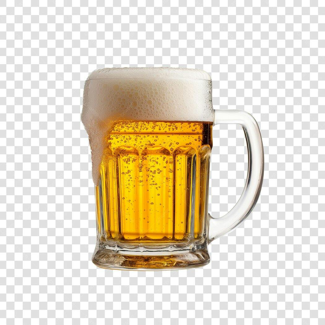 Foto Recortada Caneca Cerveja Gelada PNG Fundo Transparente