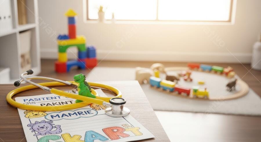 Foto Estetoscópio Brinquedos Consultório Pediátrico