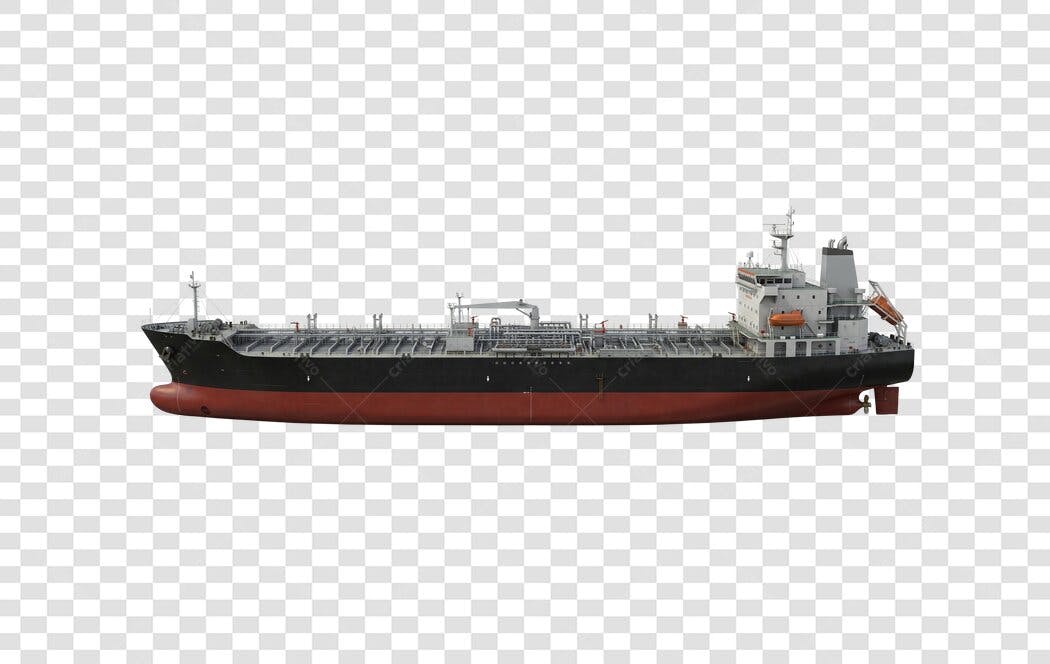 Foto Recortada Navio Cargueiro Petroleiro PNG Fundo Transparente