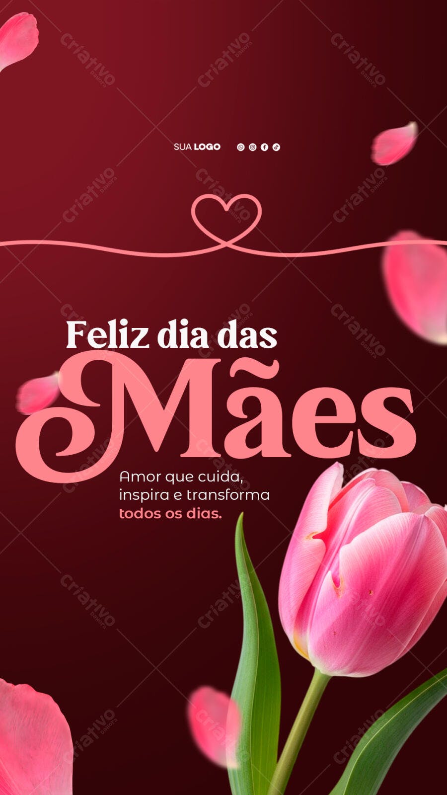 Story Dia das Mães Floricultura Rosas PSD Editável