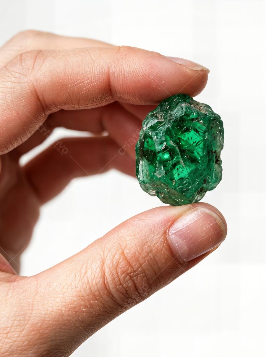 Foto Esmeralda Bruta Verde Natural Gemas Preciosas