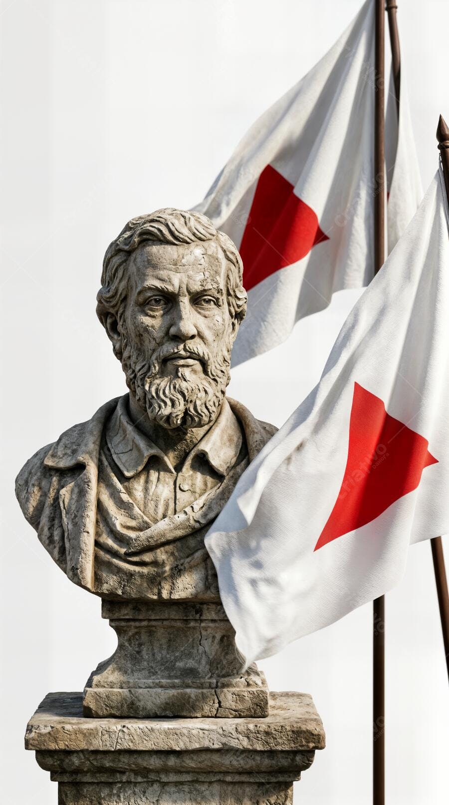 Foto Busto Tiradentes Bandeira Minas Gerais Alvorada