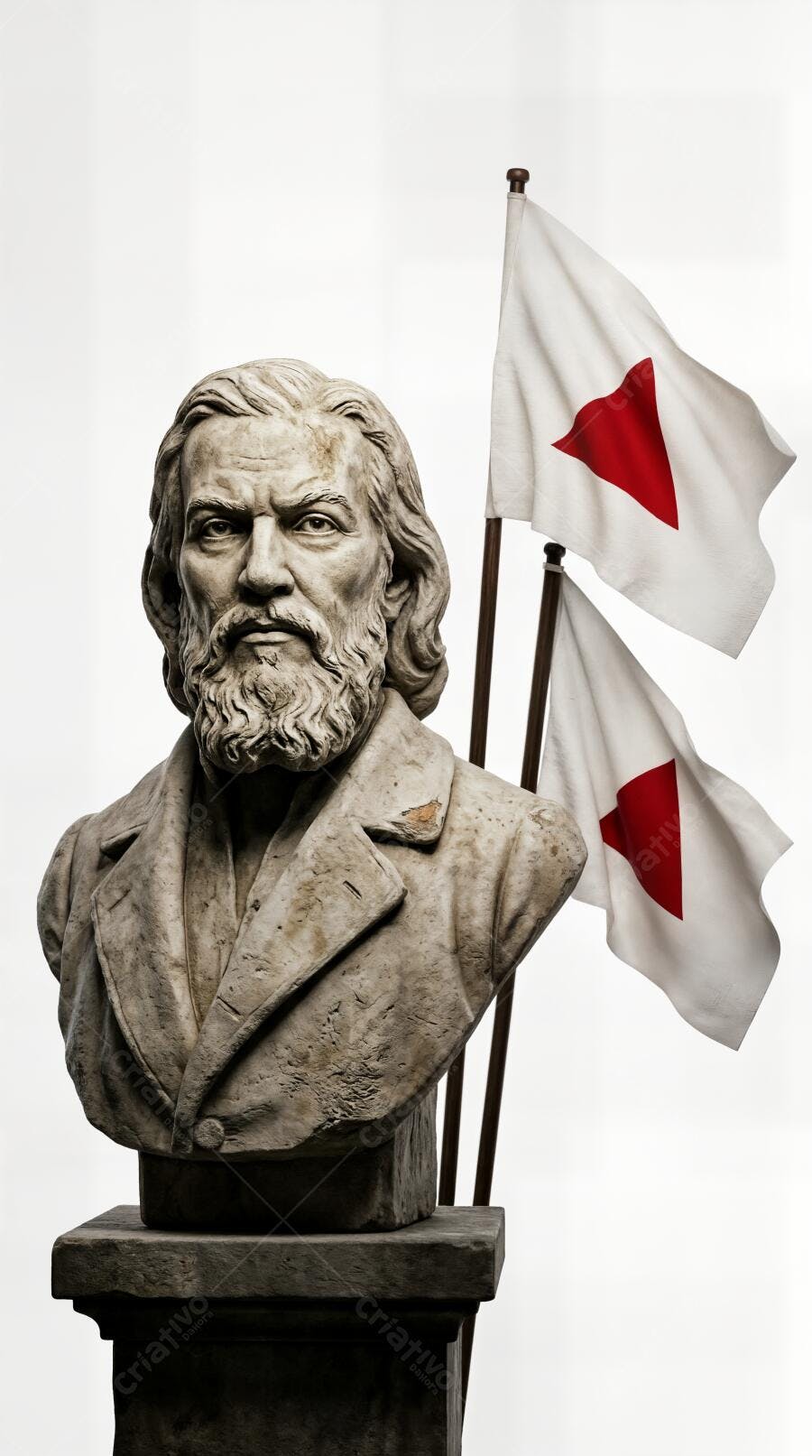 Foto Busto Tiradentes Bandeira Minas Gerais Independência