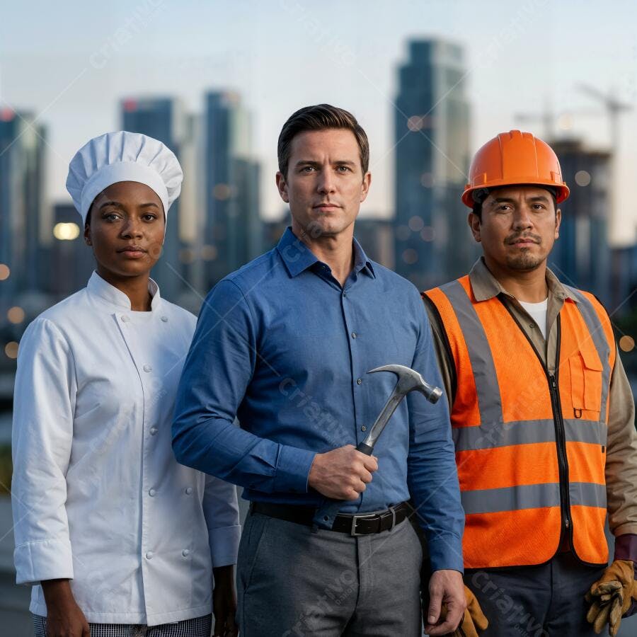 Foto Profissionais Diversos Chef Engenheiro Trabalhador Construção Civil