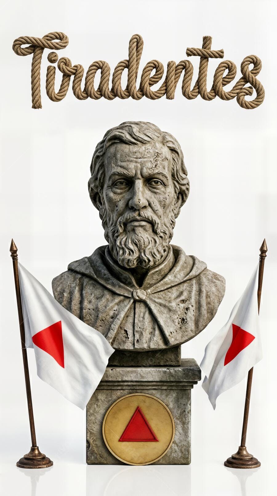 Foto Tiradentes Busto Bandeira Minas Gerais 21 de Abril