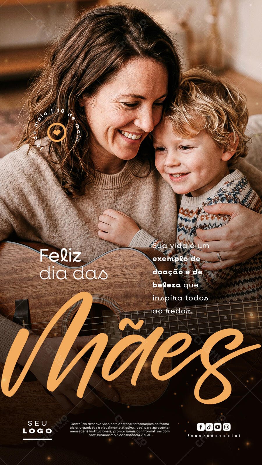 Story Dia das Mães Maio Família PSD Editável