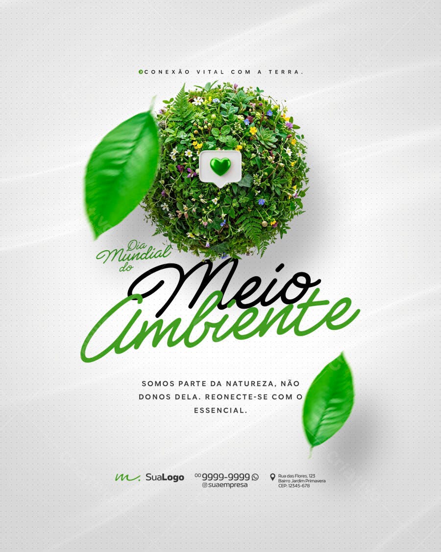Post Instagram Dia Mundial Meio Ambiente PSD Editável
