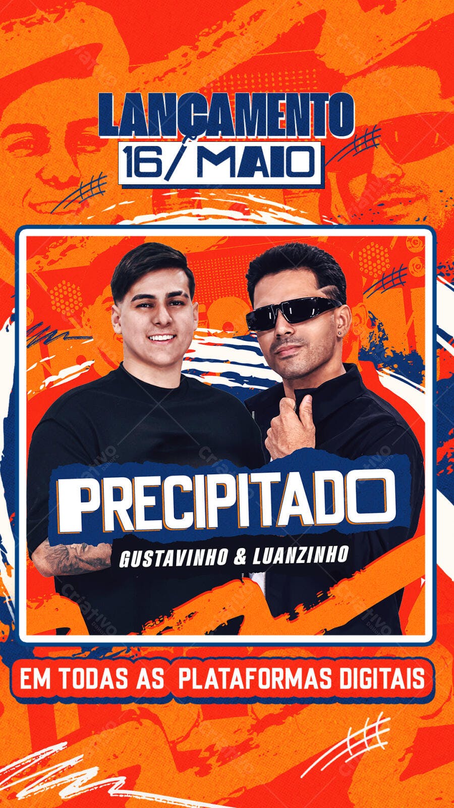 Story Lançamento Musical Gusttavinho e Luanzinho PSD Editável