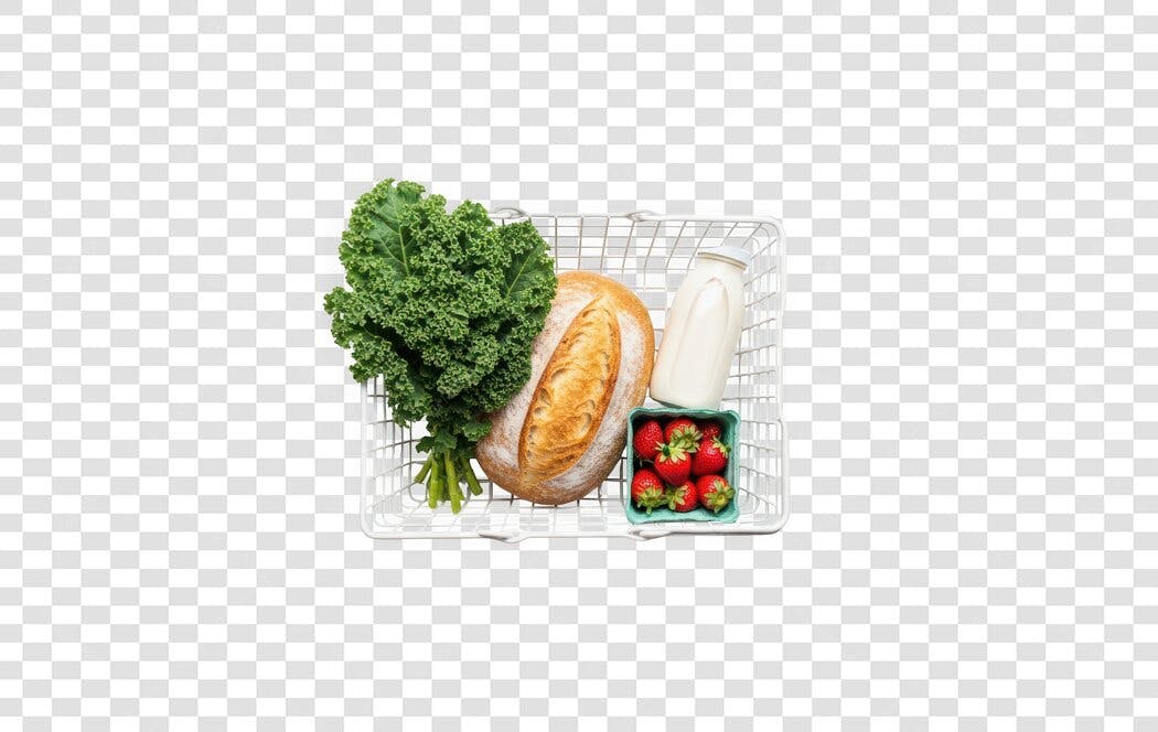 Foto Recortada Cesta Compras Mercadinho PNG Fundo Transparente
