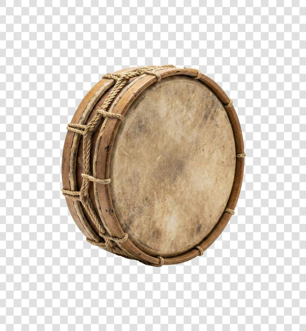 Foto Recortada Tambor Pandeiro Instrumento Musical PNG Fundo Transparente