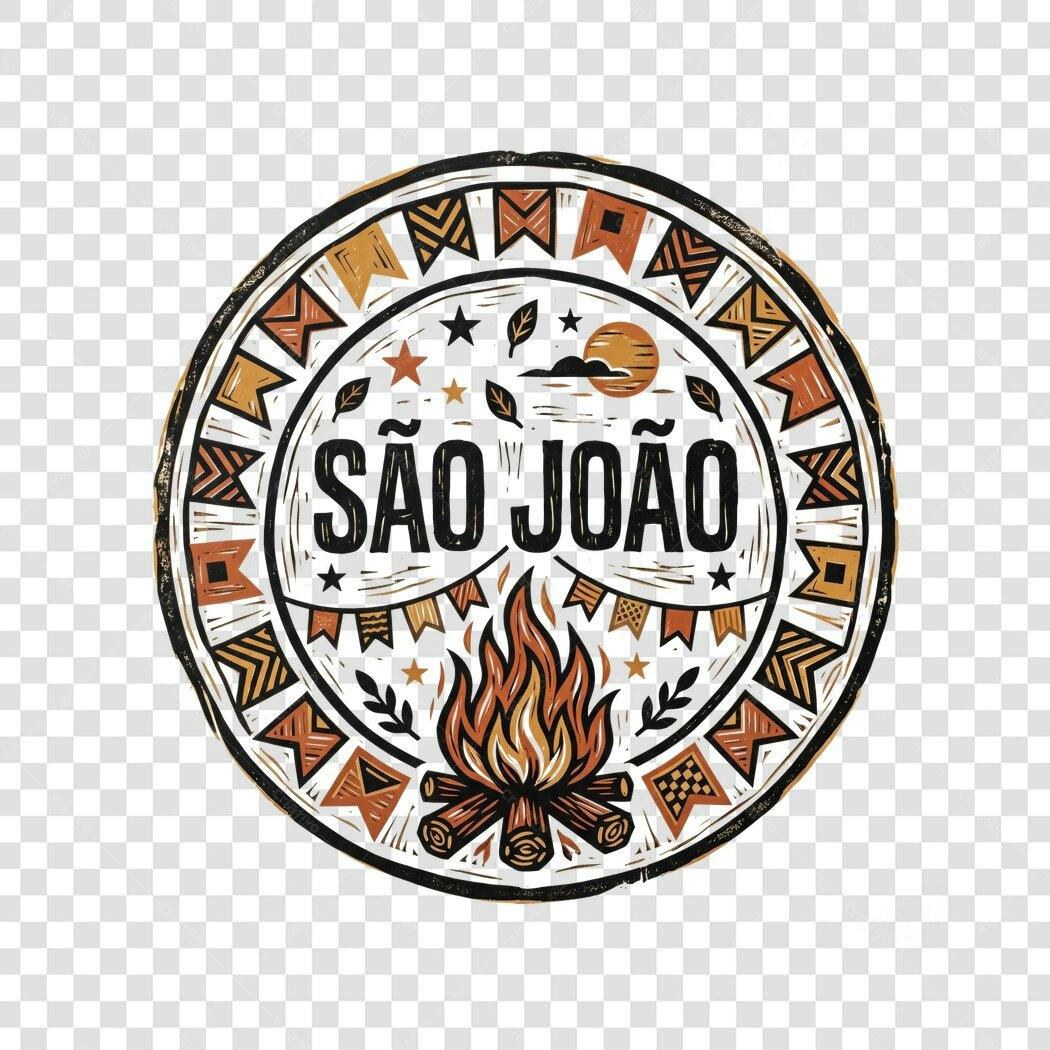 Ilustração São João Festa Junina Junho PNG Fundo Transparente