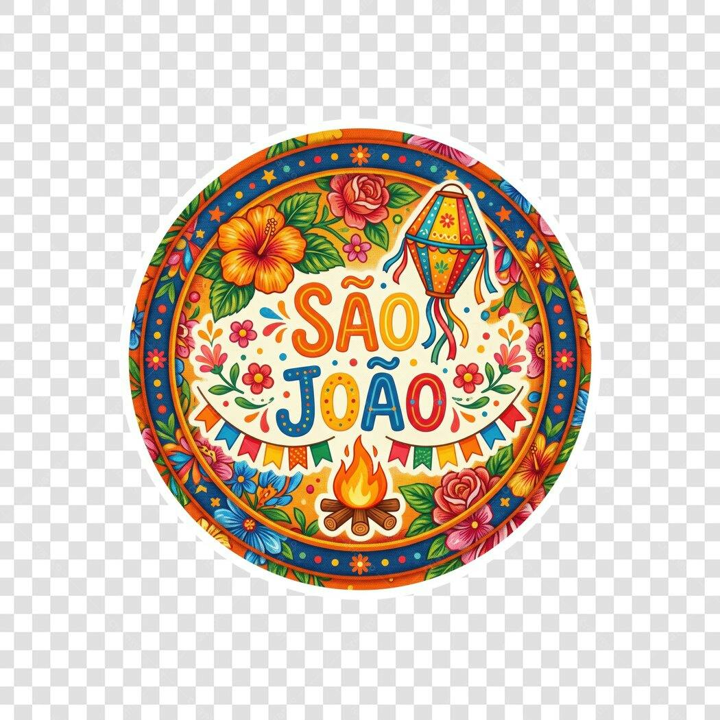 Ilustração São João Festa Junina Junho PNG Fundo Transparente
