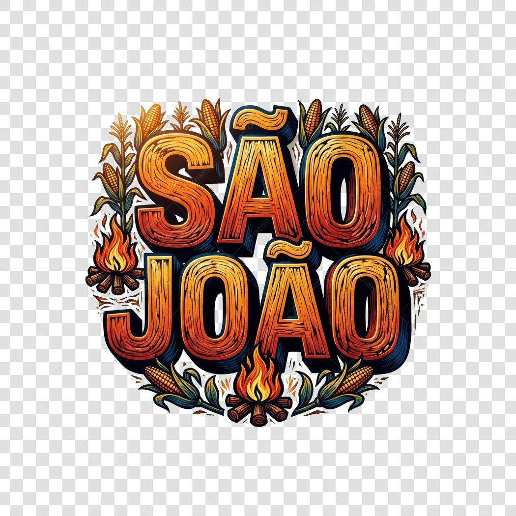 Ilustração São João Festa Junina Junho PNG Fundo Transparente