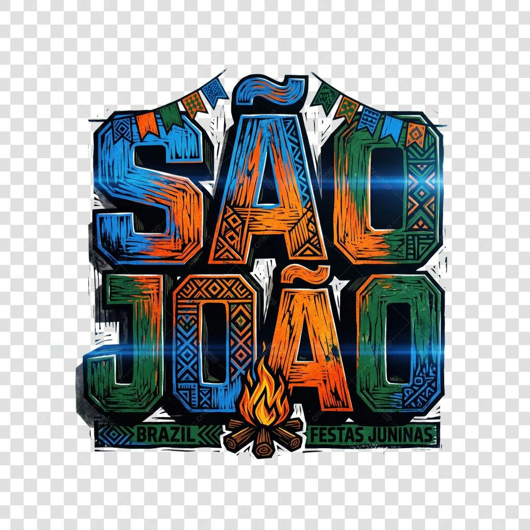 Ilustração São João Festa Junina Junho PNG Fundo Transparente
