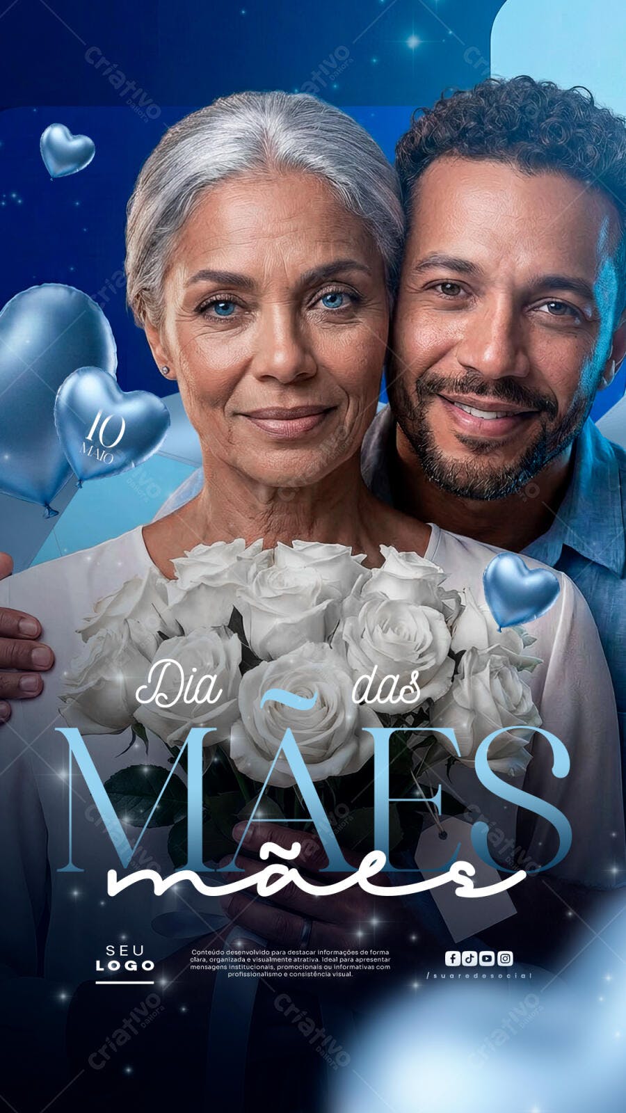 Story Dia das Mães Maio Floricultura PSD Editável