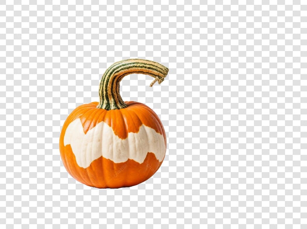 Foto Recortada Abóbora Laranja Halloween Outubro PNG Fundo Transparente