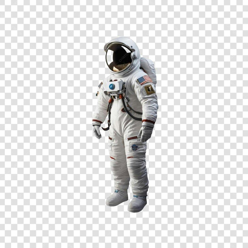Foto Recortada Astronauta Espacial Fundo Transparente PNG