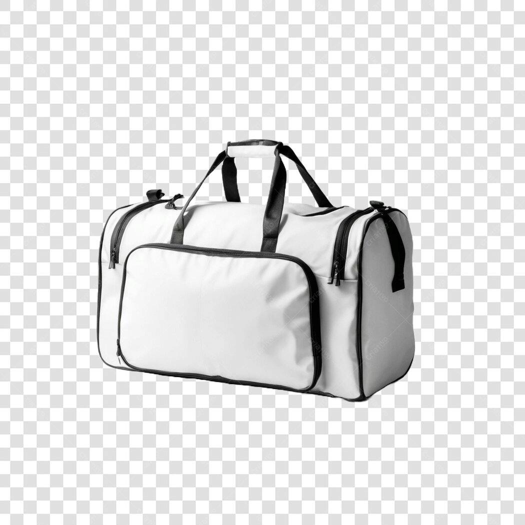 Foto Recortada Bolsa Academia Esportiva Branca PNG Fundo Transparente