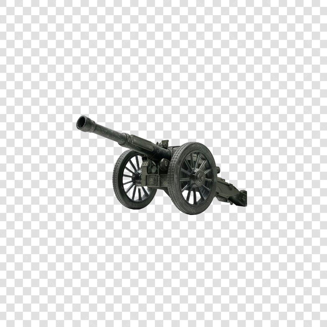 Foto Recortada Canhão Antigo Militar PNG Fundo Transparente