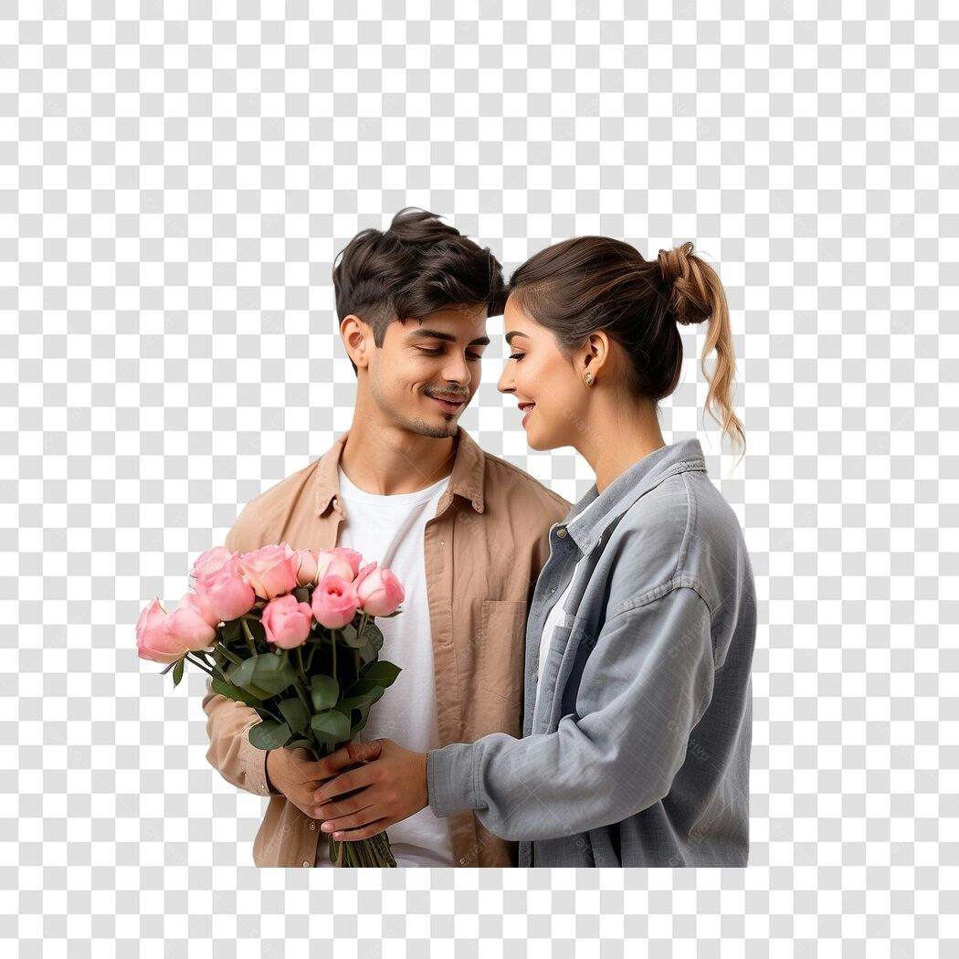 Foto Recortada Casal Dia dos Namorados 12 Junho PNG Fundo Transparente