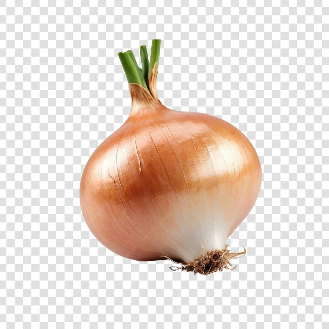 Foto Recortada Cebola Fresca Alimento PNG Fundo Transparente