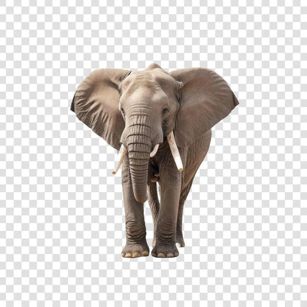Foto Recortada Elefante Africano Fundo Transparente PNG