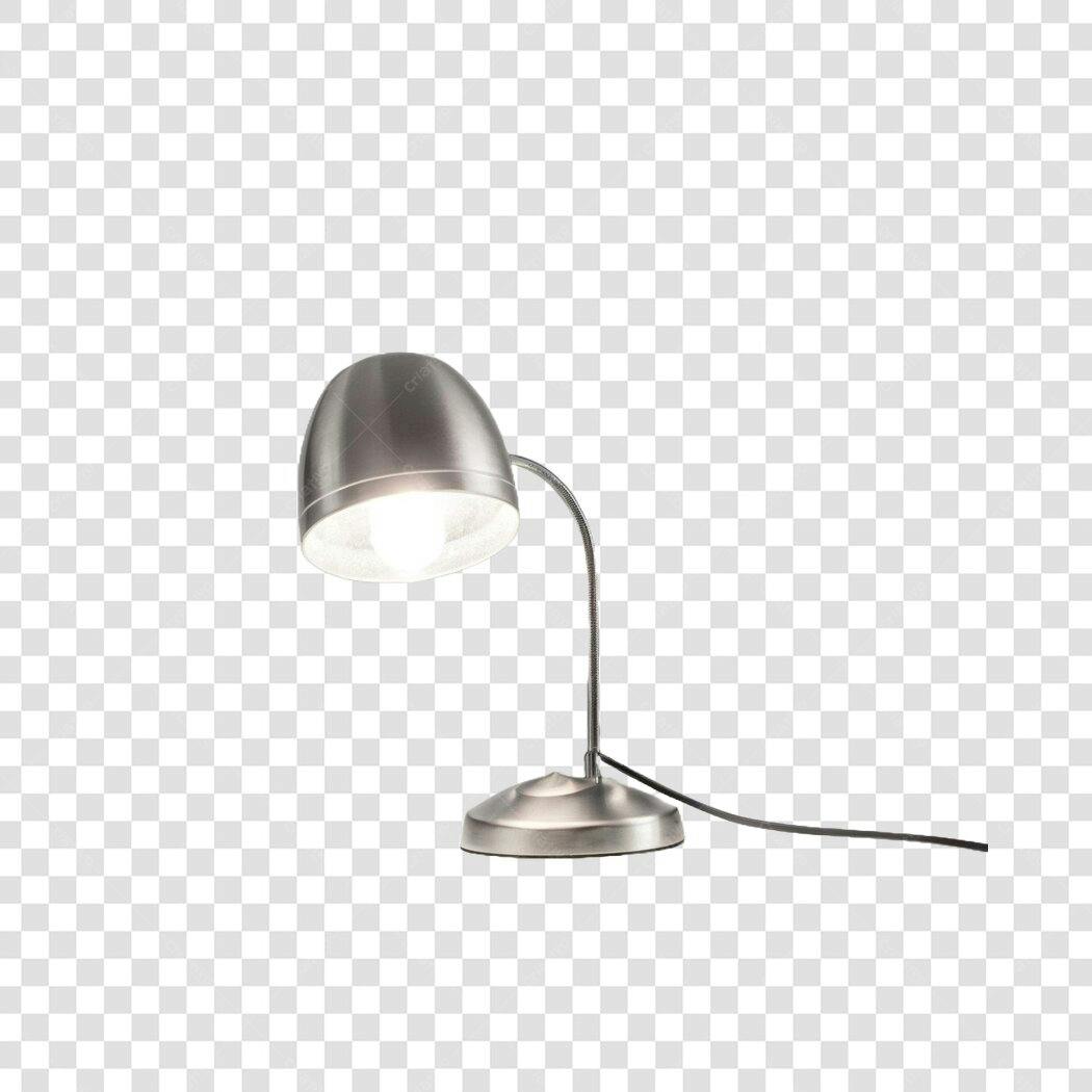 Foto Recortada Luminária Mesa Metálica PNG Fundo Transparente