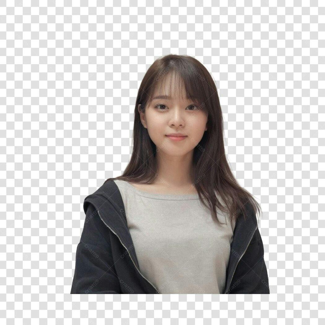 Foto Recortada Mulher Asiática Jovem Sorrindo PNG Fundo Transparente