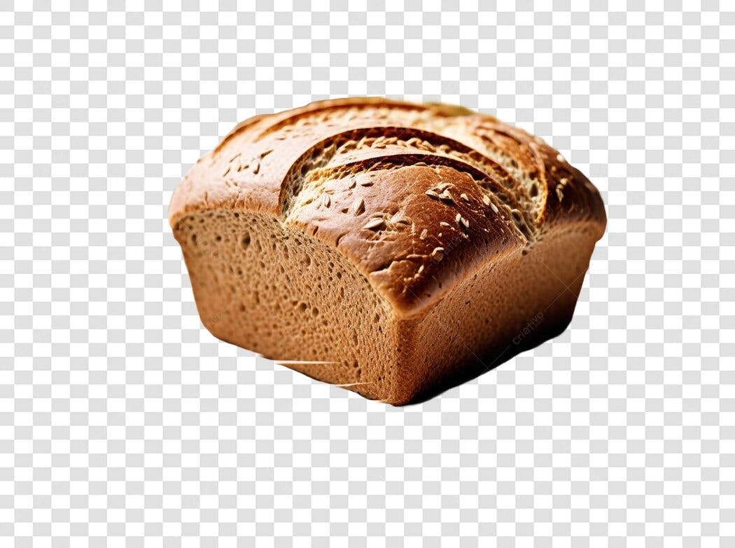 Foto Recortada Pão Integral Padaria PNG Fundo Transparente