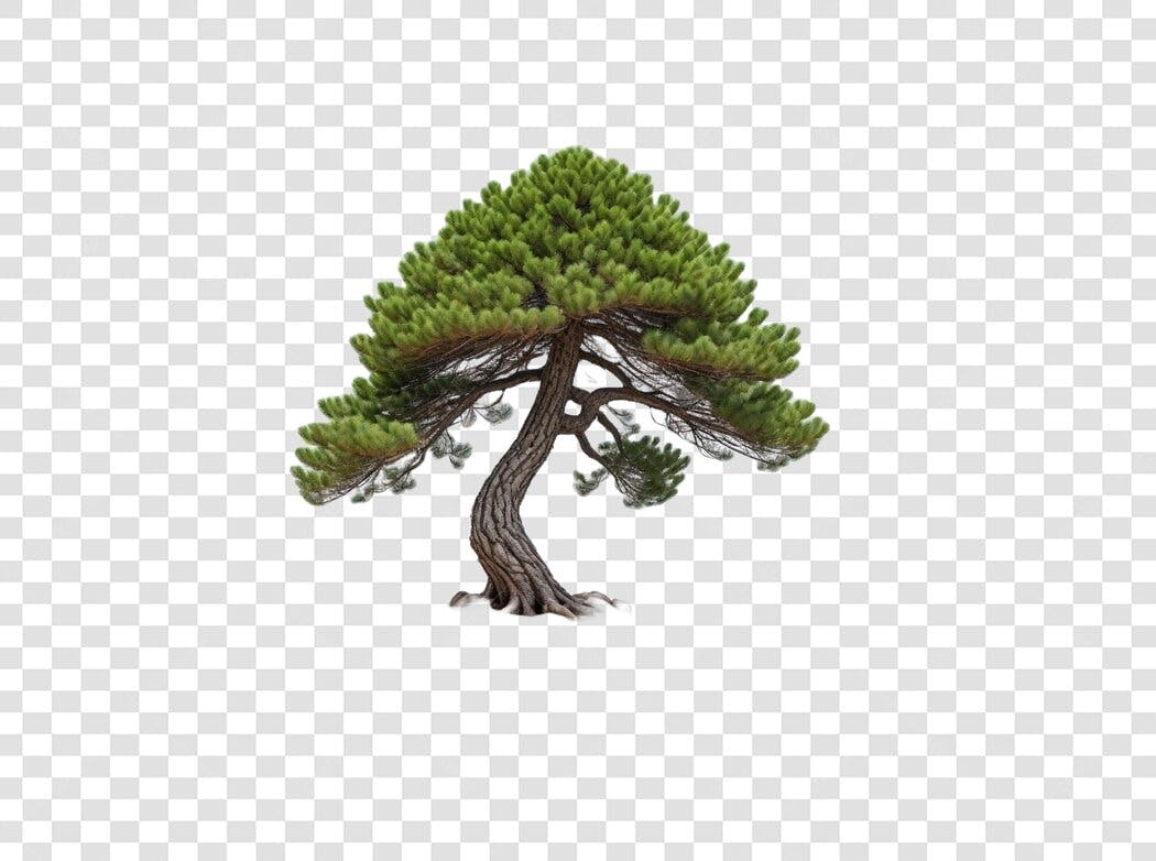 Foto Recortada Pinheiro Árvore Verde PNG Fundo Transparente