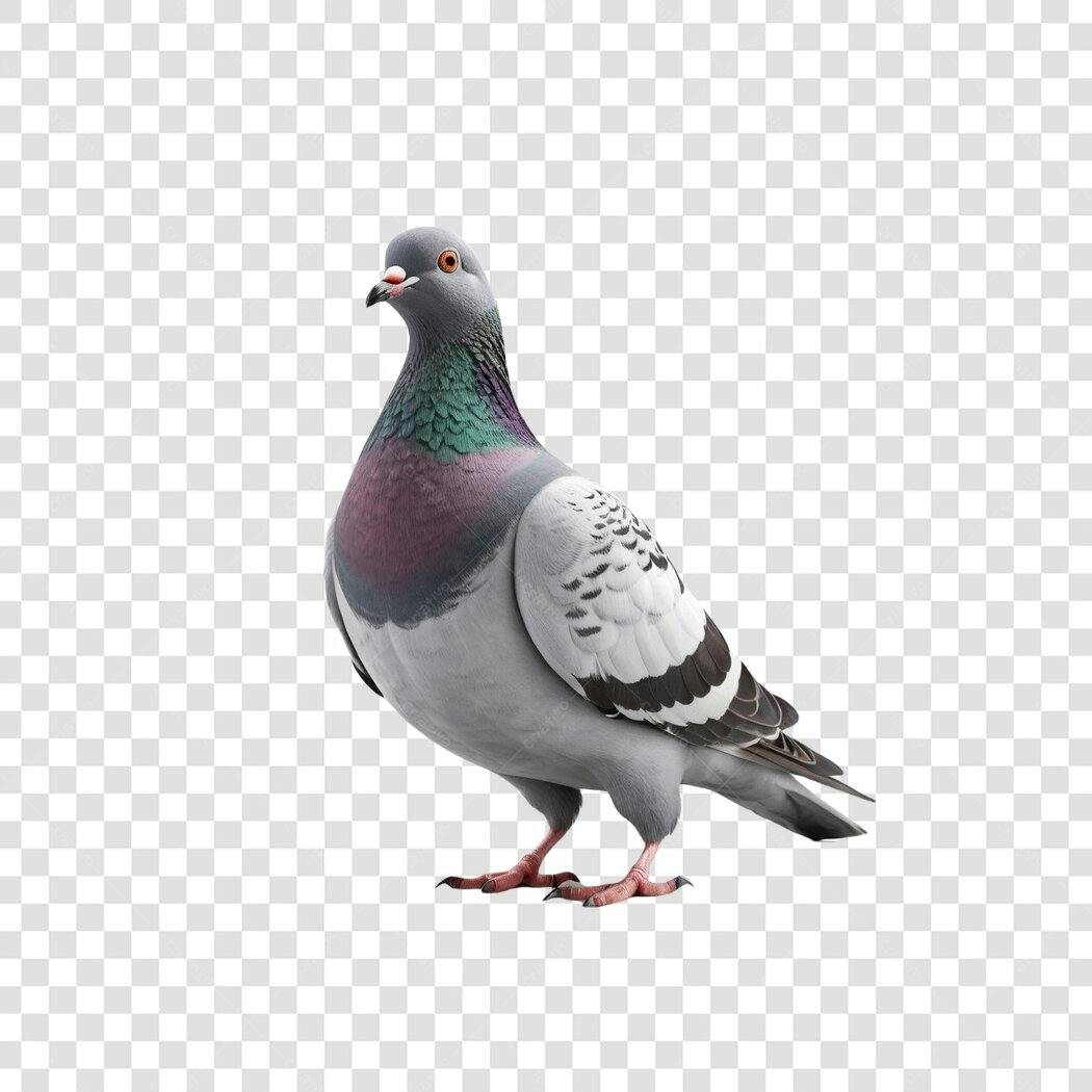Foto Recortada Pombo Cinza Pássaro PNG Fundo Transparente