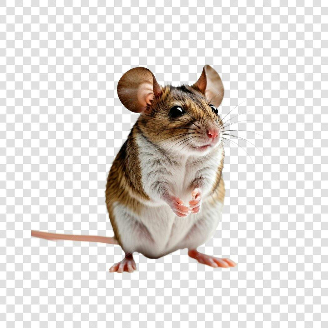 Foto Recortada Rato Silvestre Roedor PNG Fundo Transparente