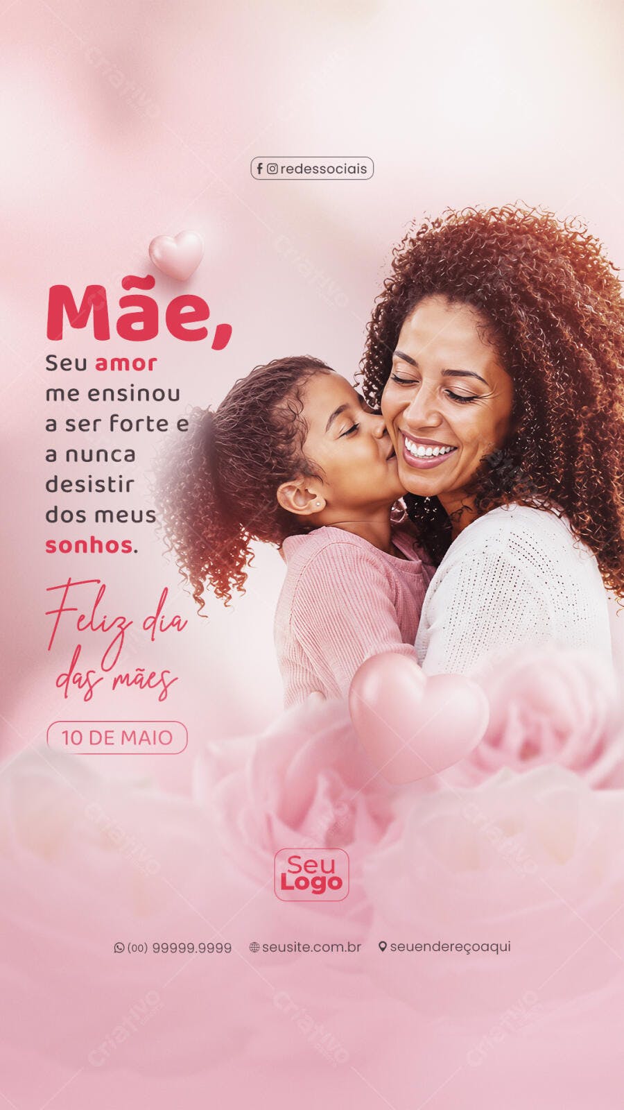 Story Instagram Dia das Mães 10 de Maio PSD Editável