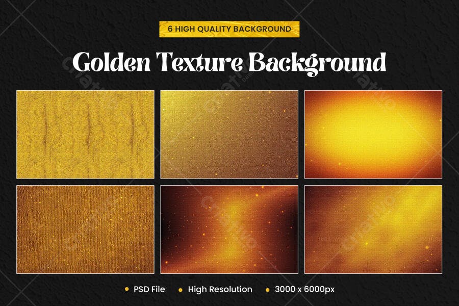 Textura Dourada Brilhante e Granulada para Fundo Digital