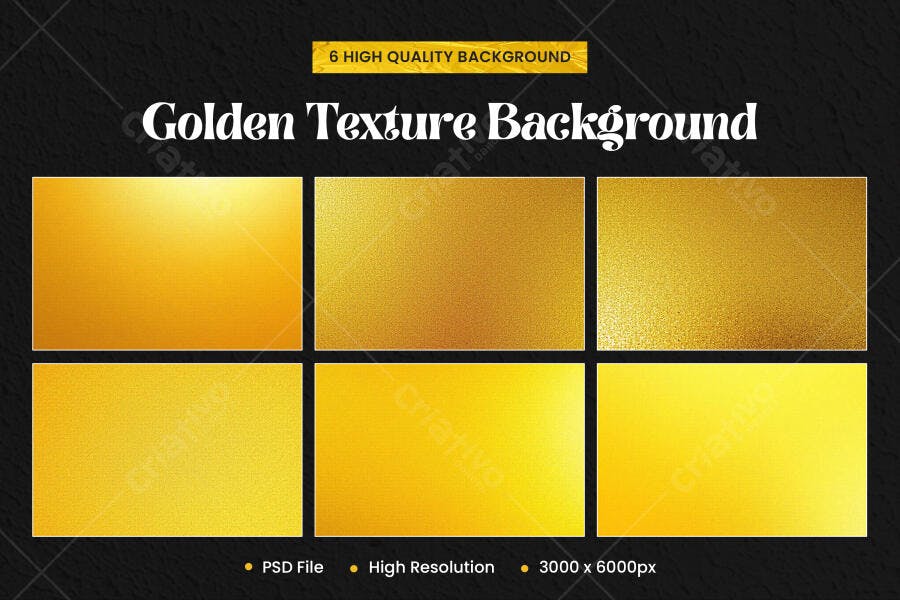 Textura Metal Dourado Brilhante e Fosco para Fundo