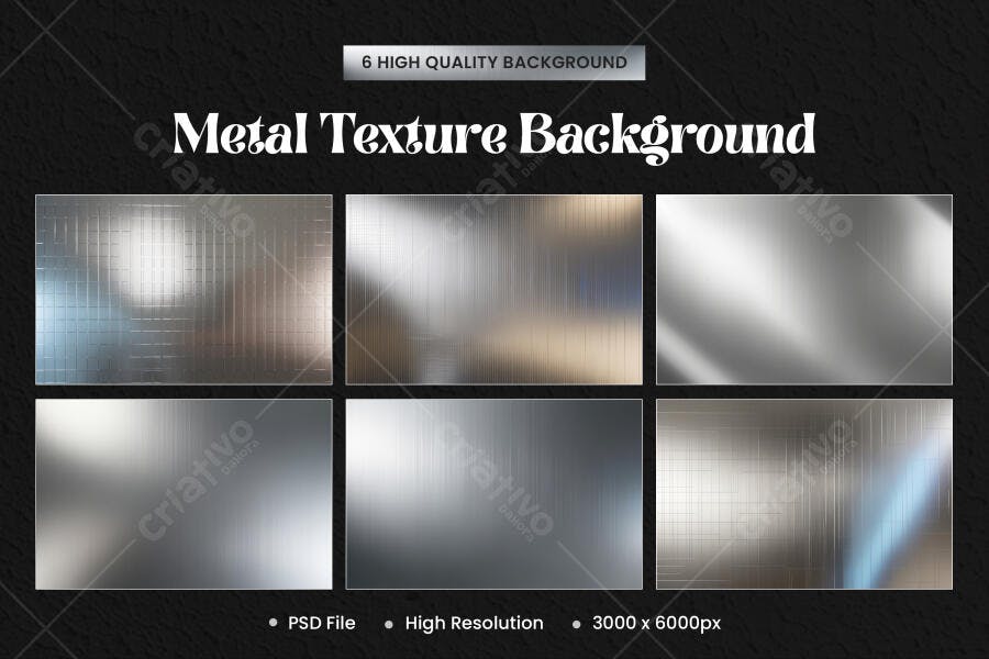 Textura Metal Escovado Polido Prata para Fundo e Design