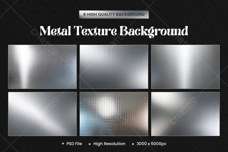 Textura Metal Escovado Prata Brilhante para Fundo e Design