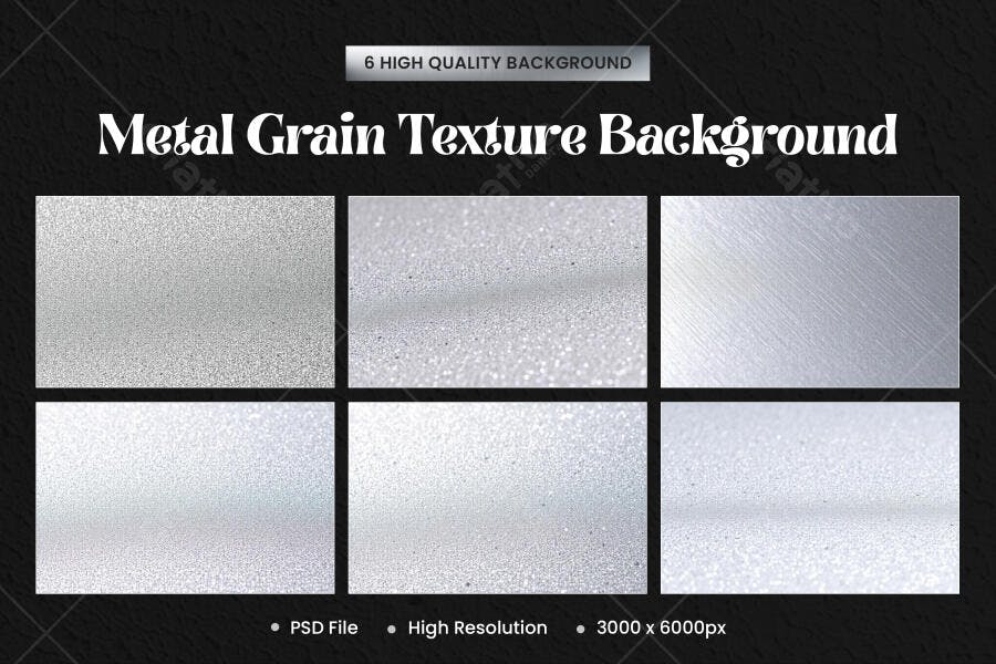Textura Metal Granulado Prata Fosco para Fundo e Design