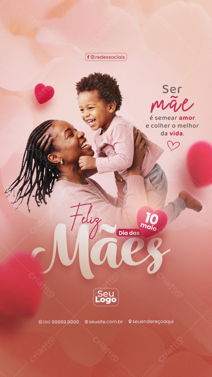 Story Dia das Mães 10 de Maio PSD Editável