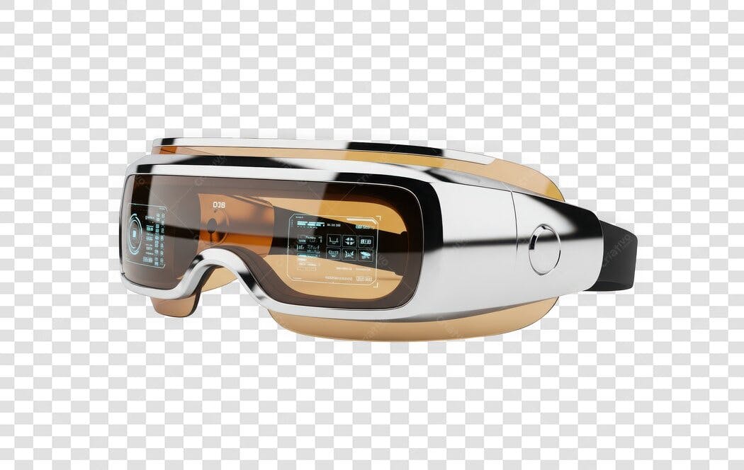 Elemento 3D Óculos Realidade Virtual VR PNG Fundo Transparente